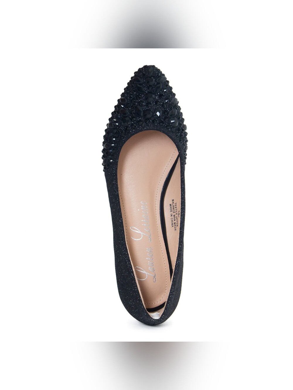 Lauren Lorraine KELSEY-2 Flat Rhinestone Ballet Slip-On Shoe - Picture 3 of 8